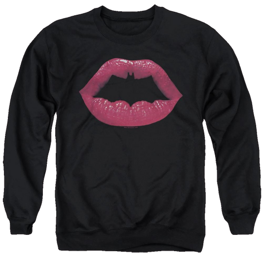Dc Batman Bat Kiss - Men's Crewneck Sweatshirt