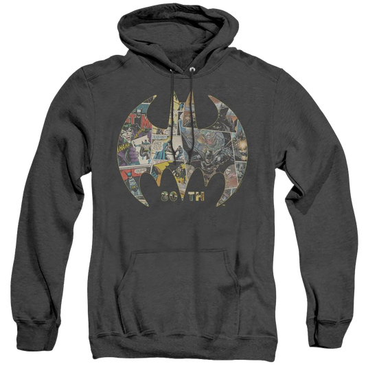 Dc Batman 80Th Shield - Heather Pullover Hoodie