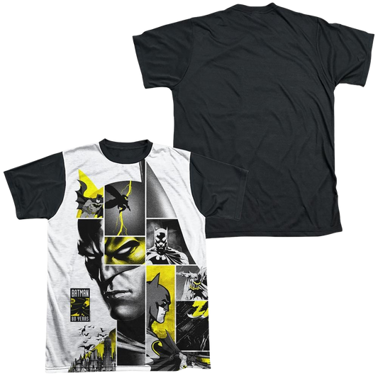 DC Batman 80Th Panels - Men's Black Back T-Shirt