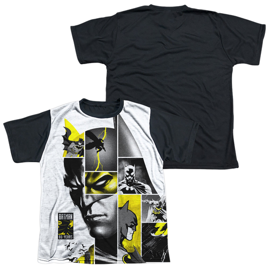 DC Batman 80Th Panels - Youth Black Back T-Shirt