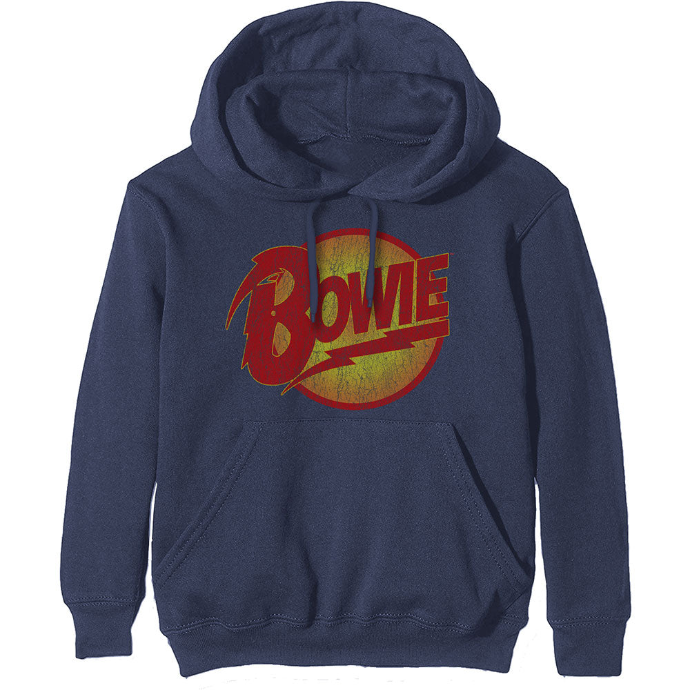 David Bowie Unisex Pullover Hoodie: Vintage Diamond Dogs Logo