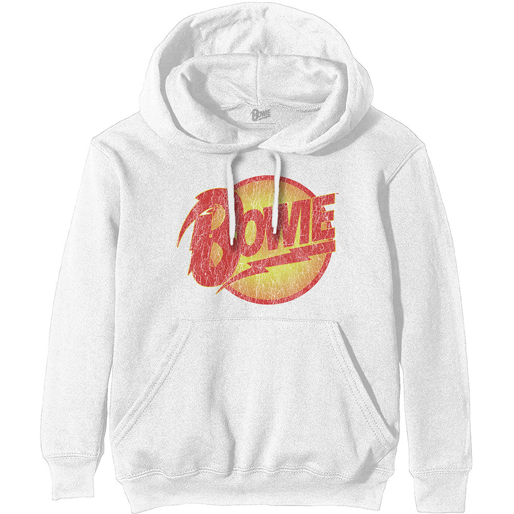 David Bowie Pullover Hoodie: Vintage Diamond Dogs Logo