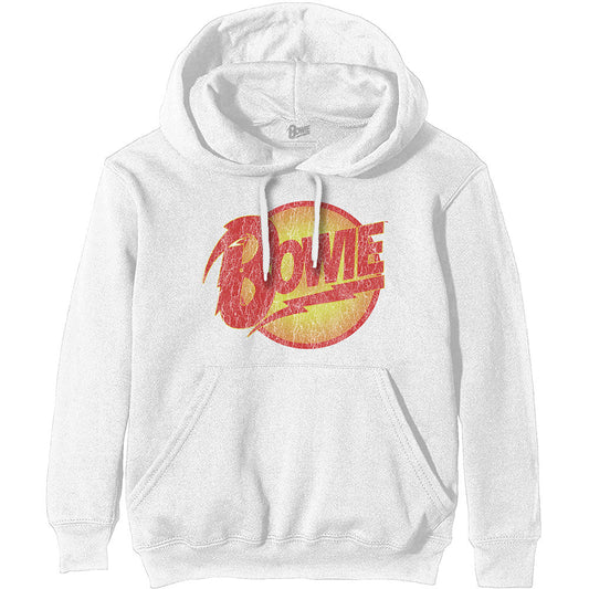 David Bowie Pullover Hoodie: Vintage Diamond Dogs Logo