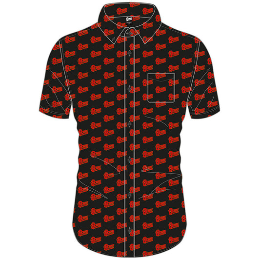 David Bowie Unisex Casual Shirt: Logo Pattern