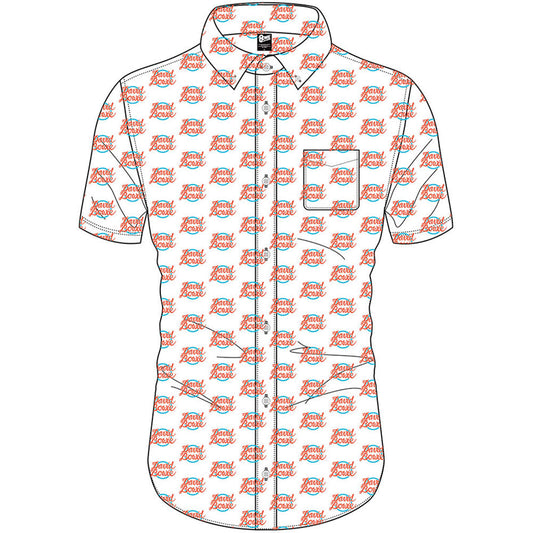 David Bowie Unisex Casual Shirt: Logo Pattern (All Over Print) Style001