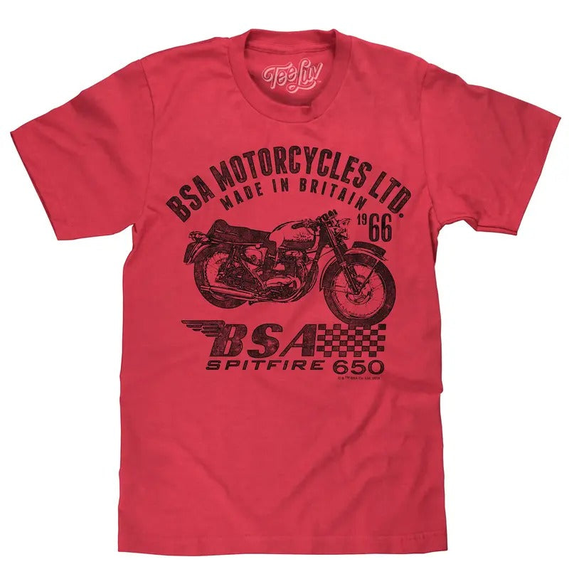 BSA Spitfire T-Shirt - Red Hoodie, Sweatshirt | UrbanDripWear.com