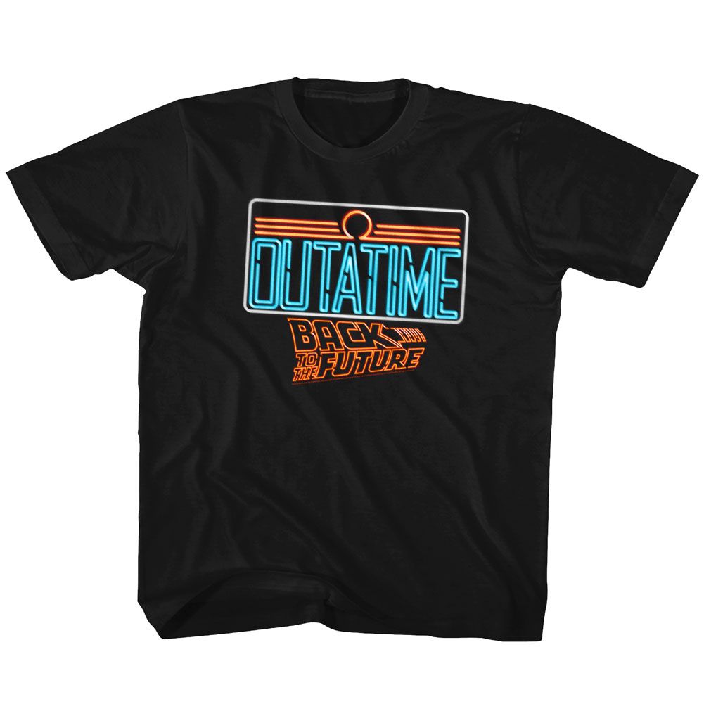 BACK TO THE FUTURE Kids T-Shirt, NEON