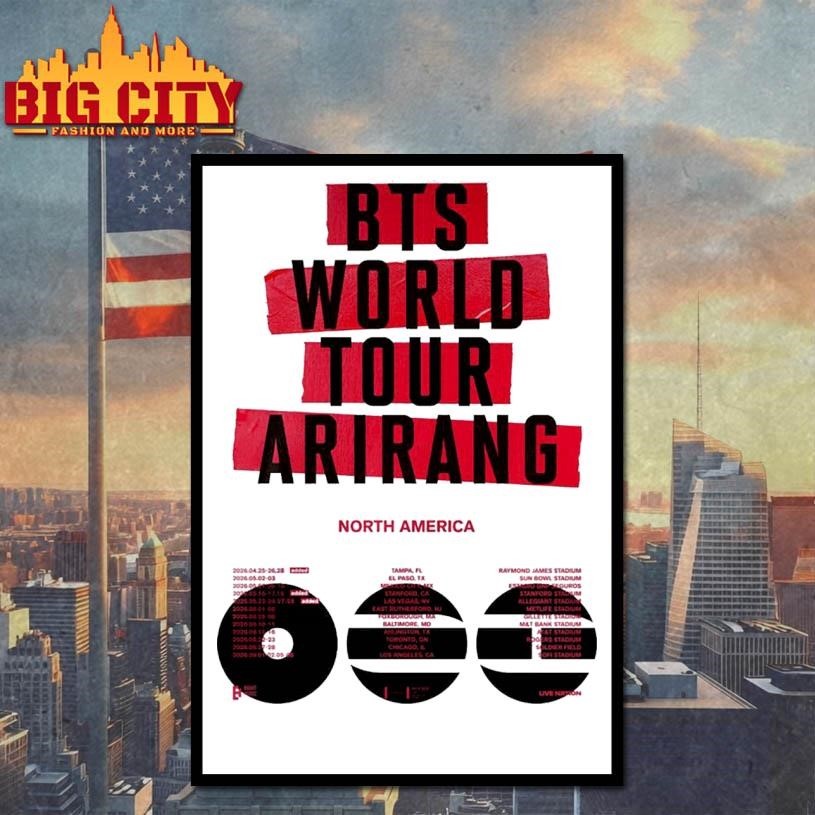 BTS arirang World Tour 2026 Shirt