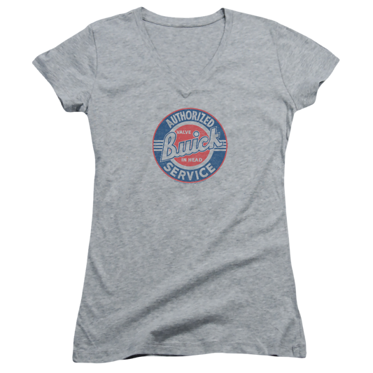 Buick Authorized Service - Juniors V-Neck T-Shirt
