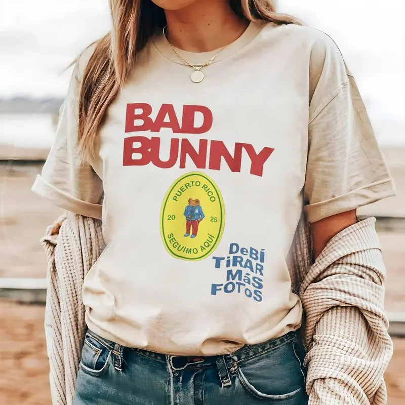Baad Bunny Tee, Debi Tirar MÁS Fotos áLbum T Shirt, Debi Tirar Mas Fotos Bunny Tee, Unisex Short Sleeve Tee Hoodie,...