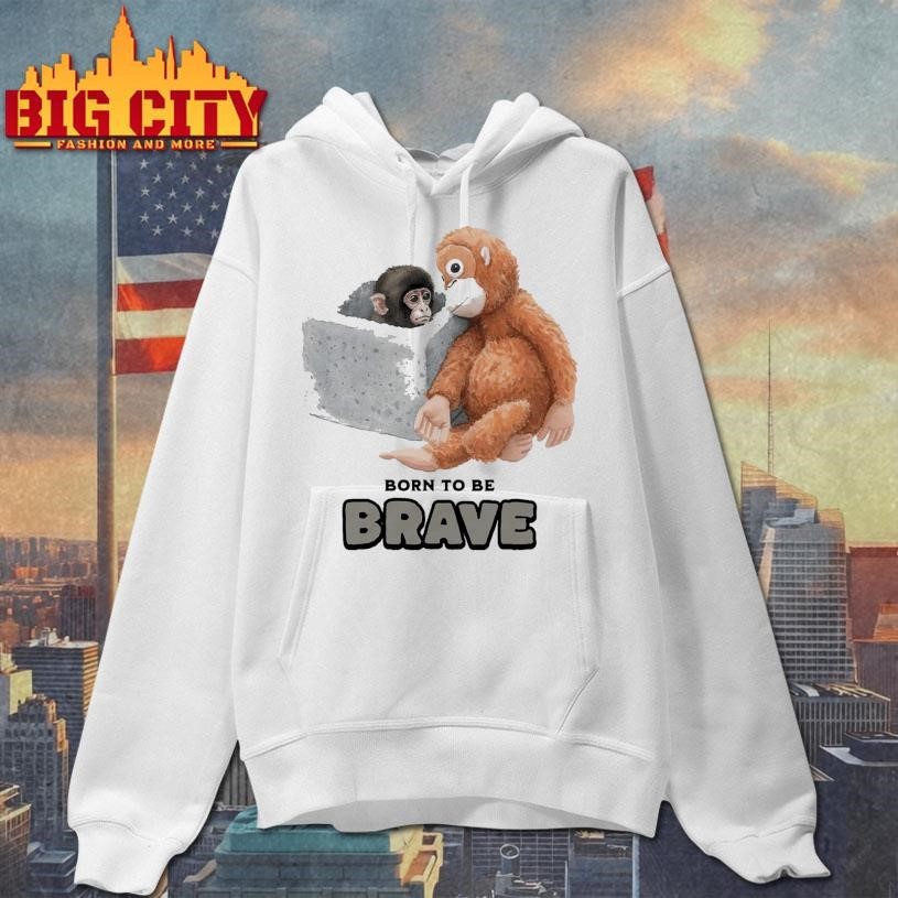 Baby Monkey Punch Born To Be Brave Shirt