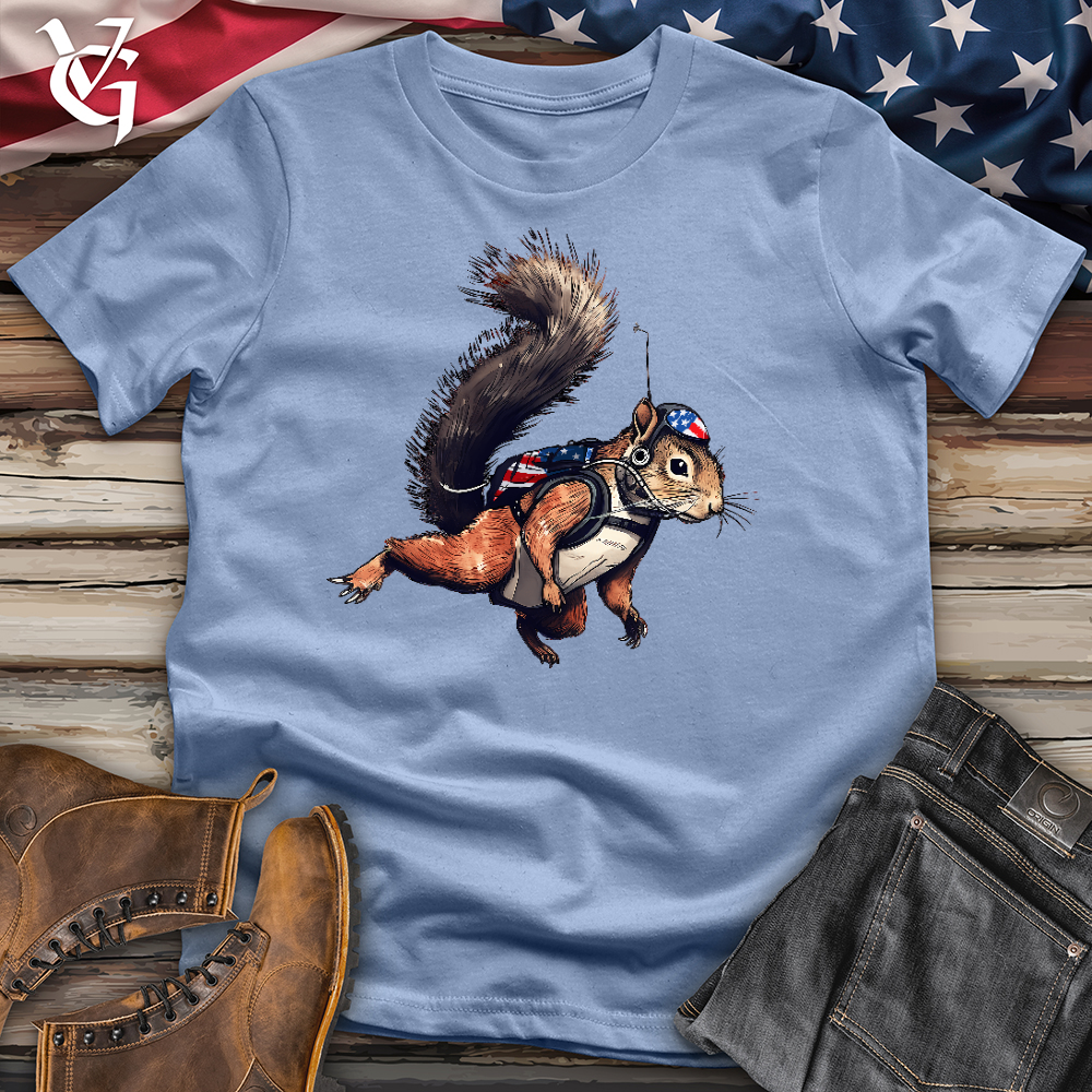American Skydiving Squirrel Cotton Tee