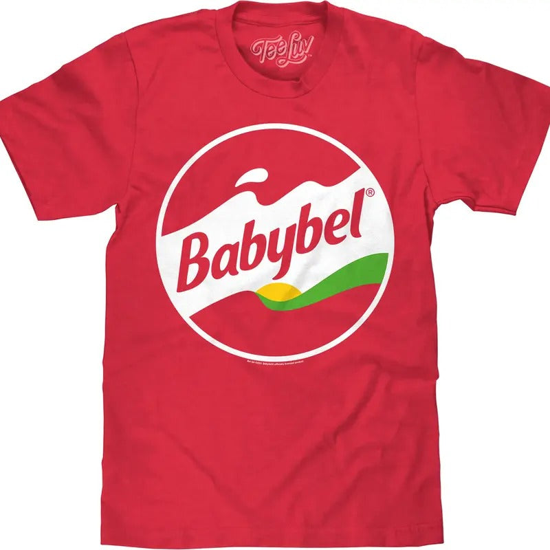 Babybel Snack Cheese Logo T-Shirt - Red Heather Hoodie, Sweatshirt | UrbanDripWear.com
