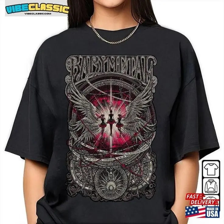 Babymetal Us Tour 2023 Shirt The Babyklok 3 Tee Music Unisex Gifts Fan T-Sh... Hoodie, Sweatshirt | UrbanDripWear.com