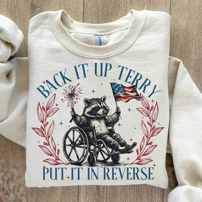 Back It Up Terry Shirt, America , Retro 4th of July Shirt, USA  T-shirt and sweater Hoodie, Sweatshirt | UrbanDripWear.com