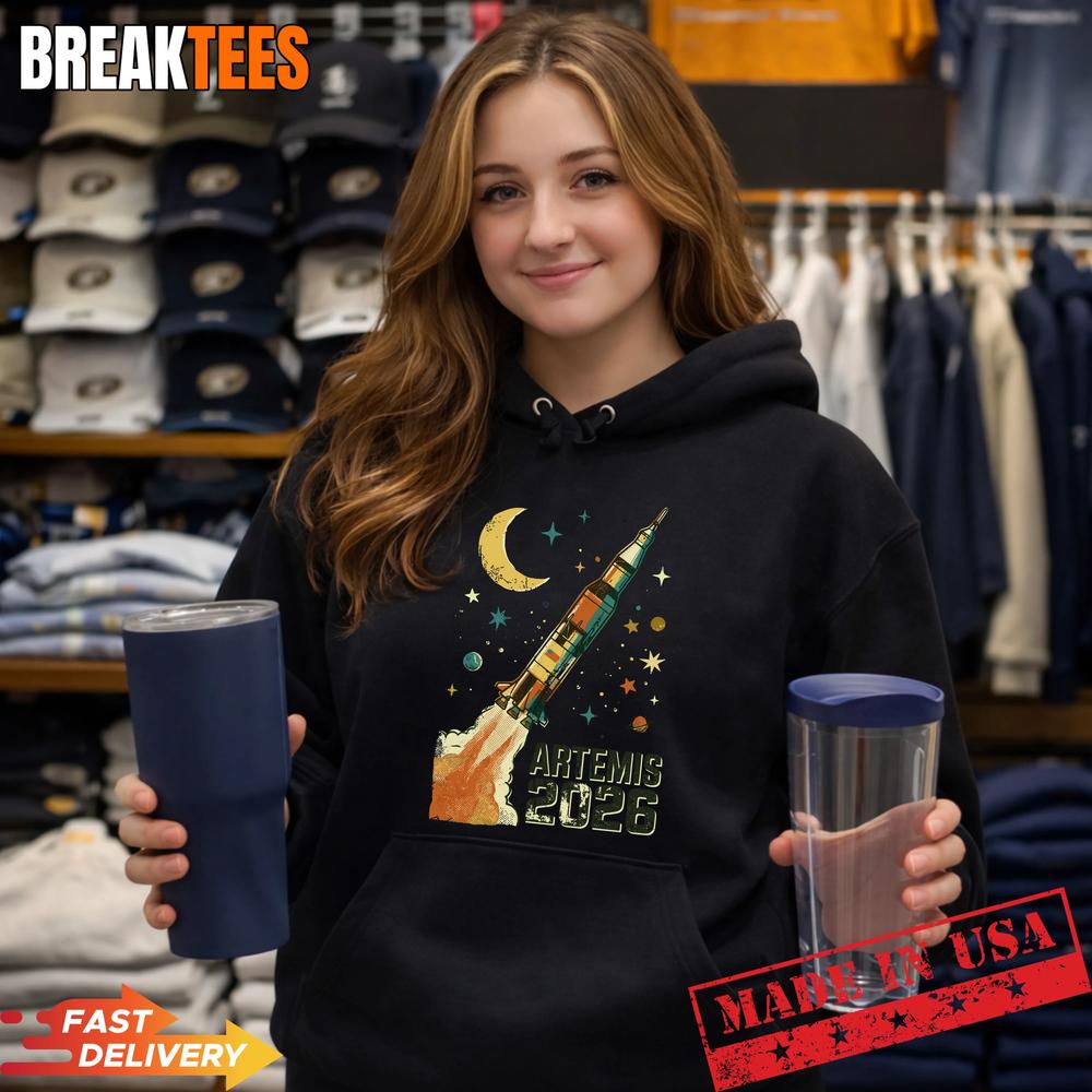 Back to The Moon Artemis II Lunar Mission 2026 Rocket Launch Shirt