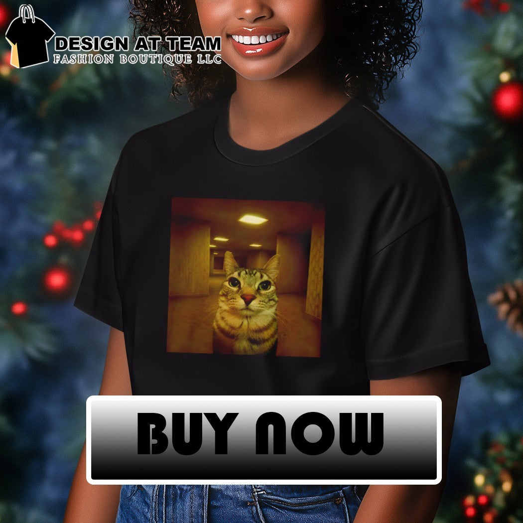 Backrooms weirdcore cat meme shirt
