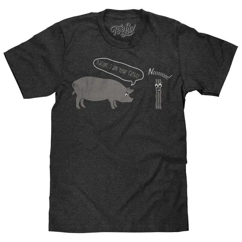 Bacon's Father T-Shirt - Gray Hoodie, Sweatshirt | UrbanDripWear.com