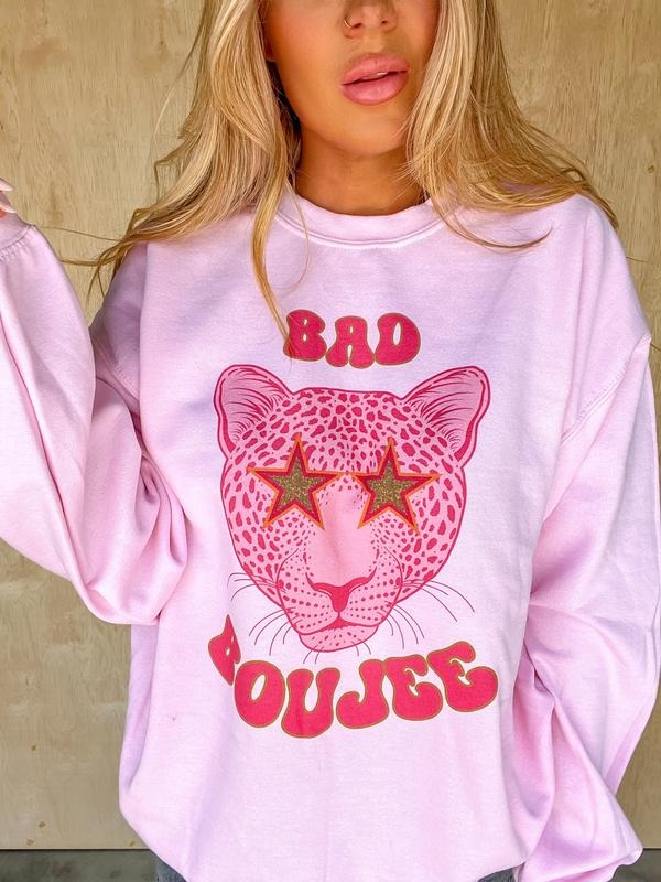 Bad Boujee Graphic Sweatshirt T-Shirts, Hoodie | UrbanDripWear.com
