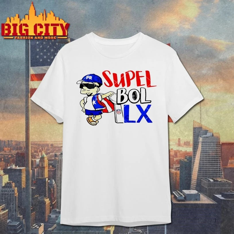 Bad Bunny Supel Bol LX Trophy Scenic t-shirt