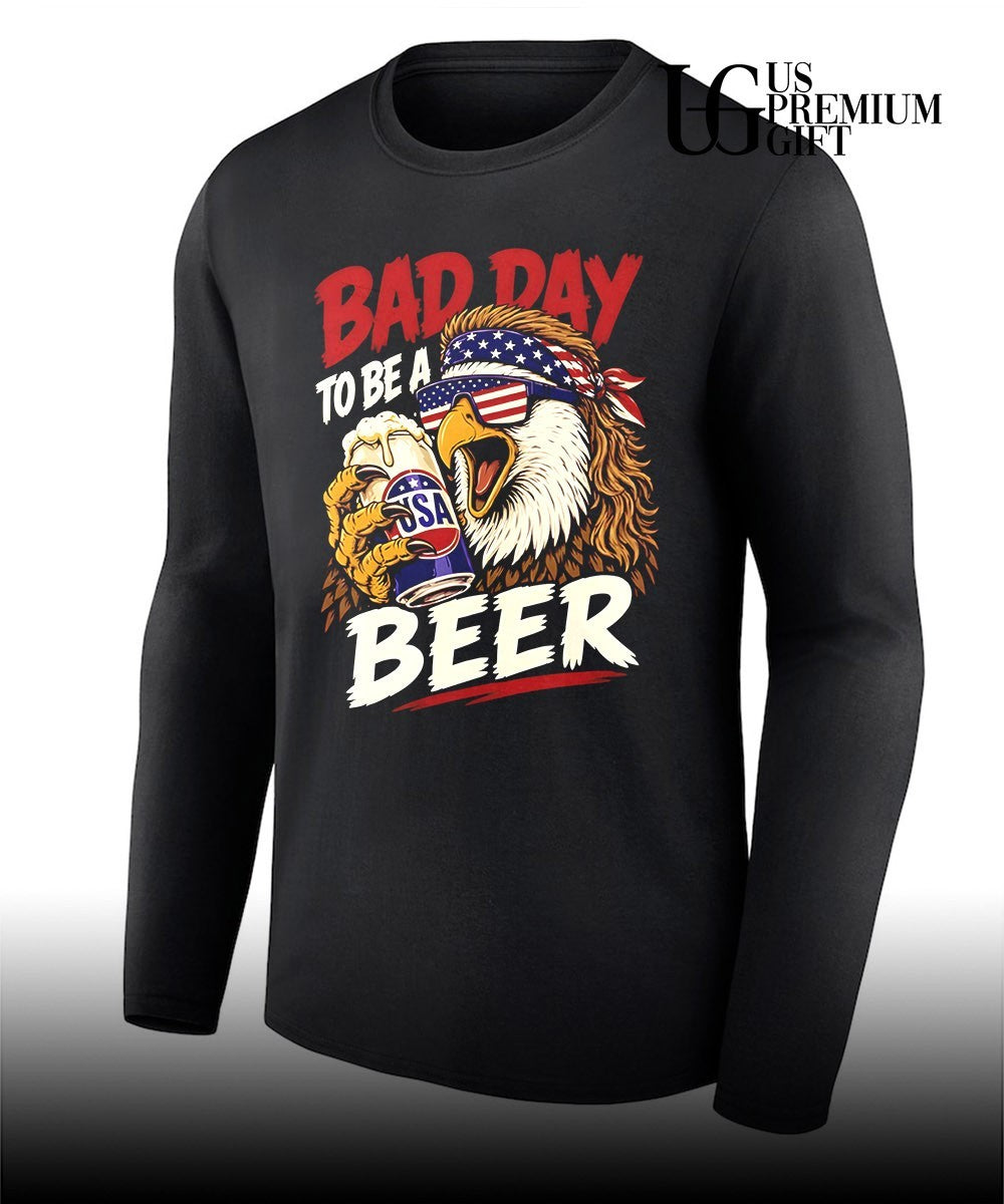 Bad Day To Be A Beer Bald Eagle USA Patriotic 2026 shirt