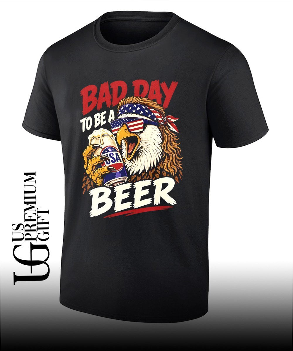 Bad Day To Be A Beer Bald Eagle USA Patriotic 2026 shirt