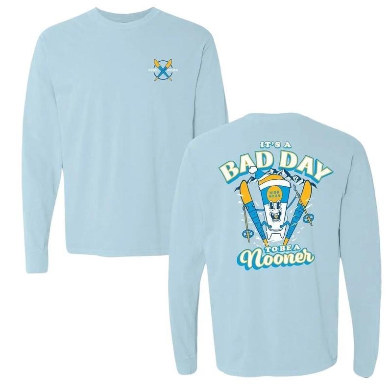 Bad Day To Be A Nooner Ski Club Long Sleeve Sweatshirt T-Shirts, Hoodie | UrbanDripWear.com