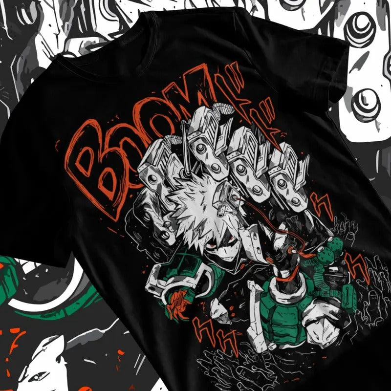 Bakugou T-shirt Izuku Midoriya Deku My Hero Academia Midoriya Izuku Soft Tee, gift for men Menswear Top Jujutsu Kaisen...