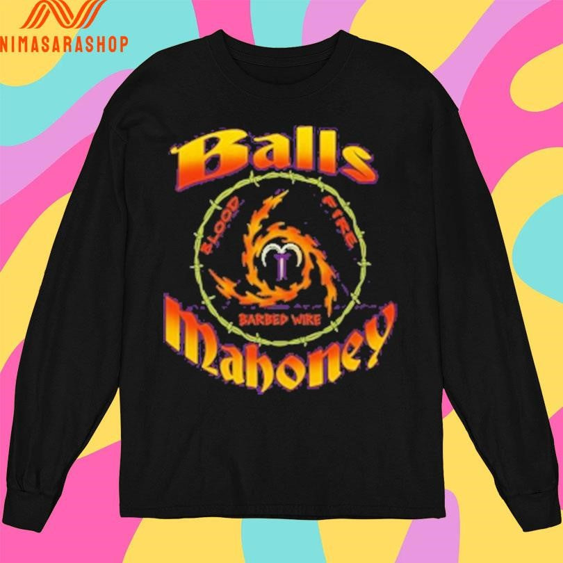 Ball Mahoney Blood Fire Barbed Wire Shirts