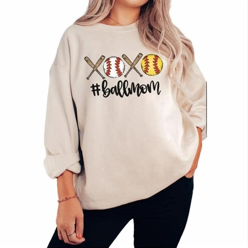 #Ball Mom Heavy-weight Crew Sweatshirt T-Shirts, Hoodie | UrbanDripWear.com