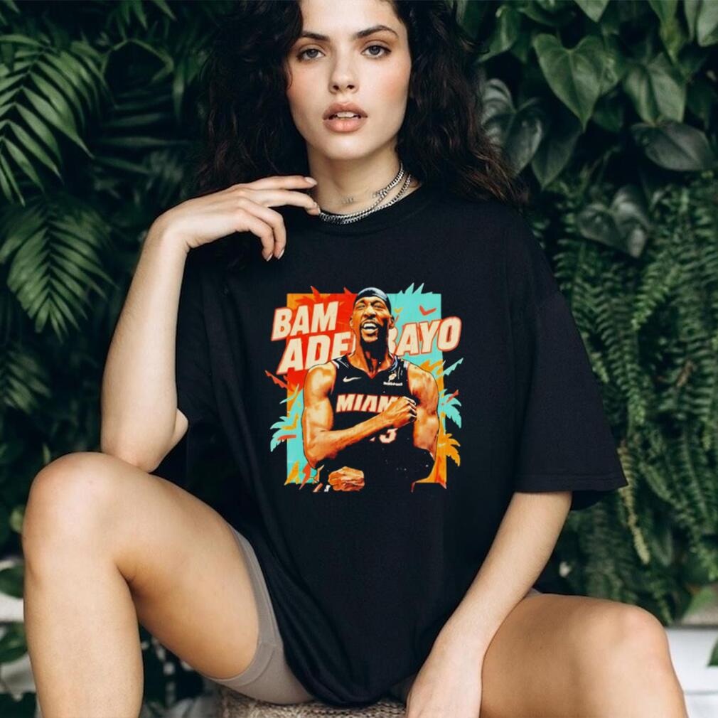 Bam Adebayo Miami Basketball Floral Paradise Graphic T shirt