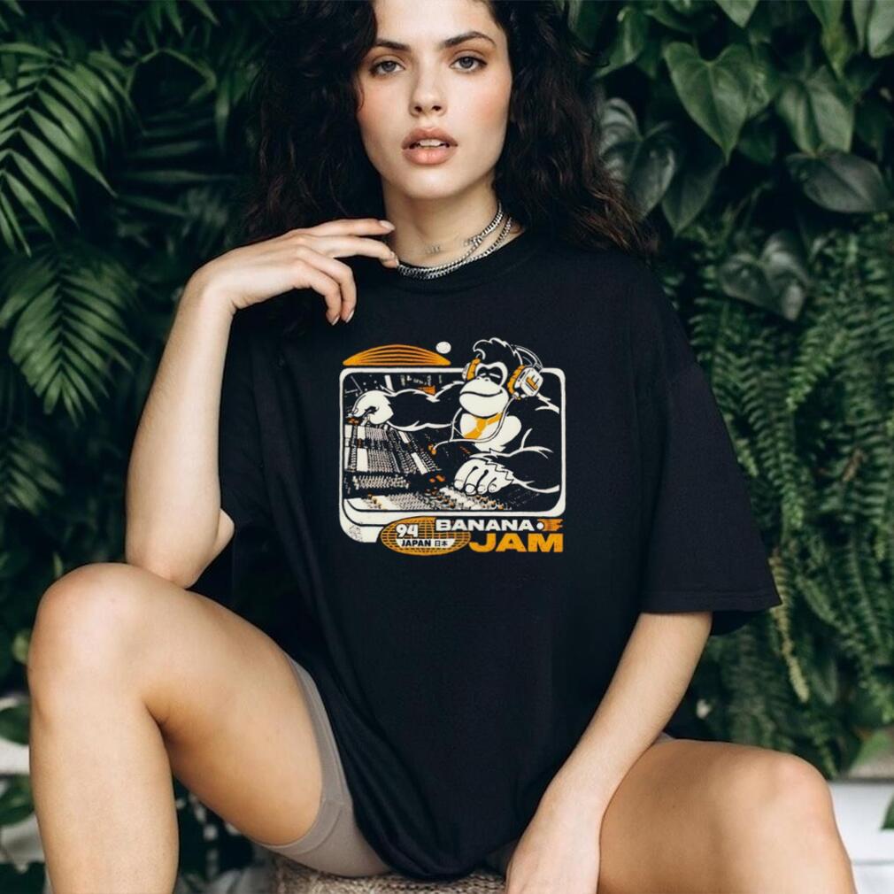 Banana Jam 94 Japan Retro DJ Donkey Gaming Music T Shirt