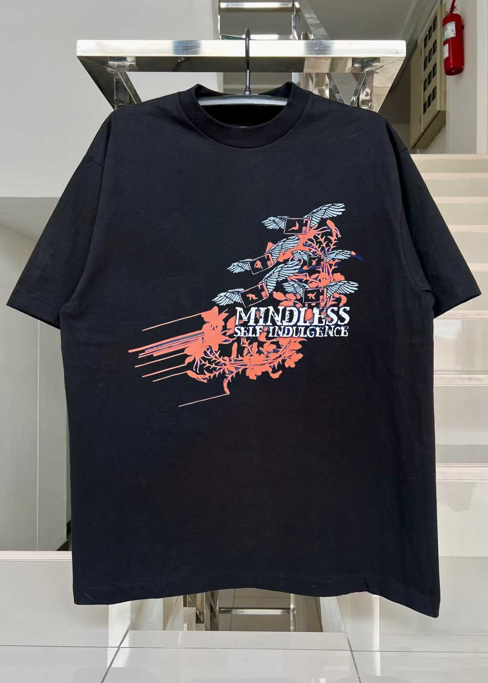 Band Merch Flying Monitors Floral Motifs Mindless Self Indulgence T-Shirt