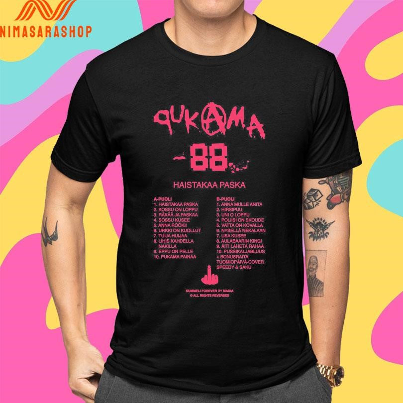Bändi Qukama 88 Haistakaa Paska Shirts