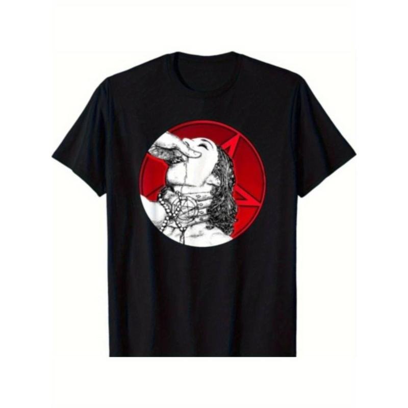 Baphomet With Girl Occult Satanics Tee T-Shirt S-3XL Hoodie, Sweatshirt | UrbanDripWear.com