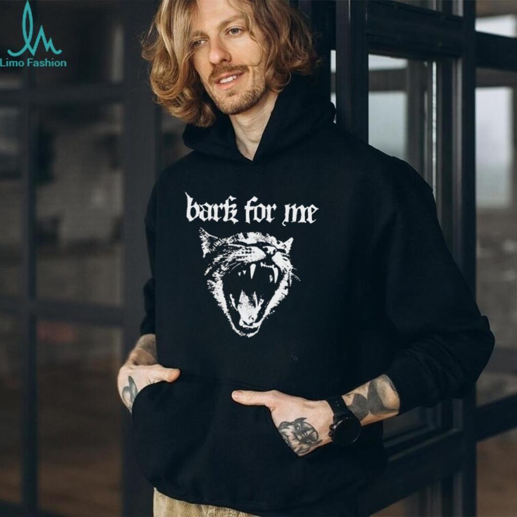 Bark For Me Heavy Metal Style Cat Yawning Graphic T Shirt