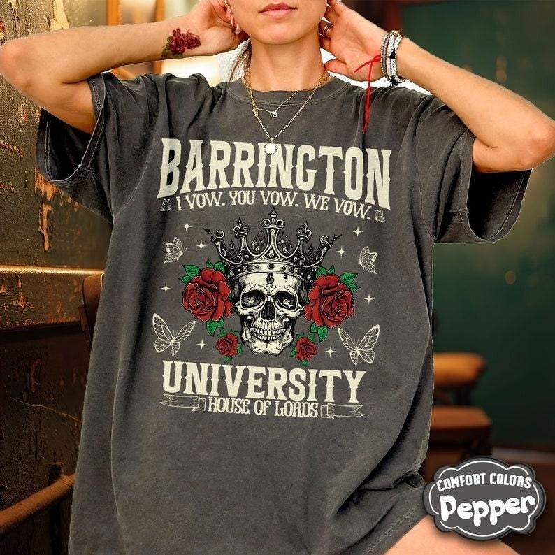 Barrington University Comfort Colors Shirt, Haunting Adeline Shirt, the Ritual Merch, Dark Romance Book Club, Smut Shirt,...
