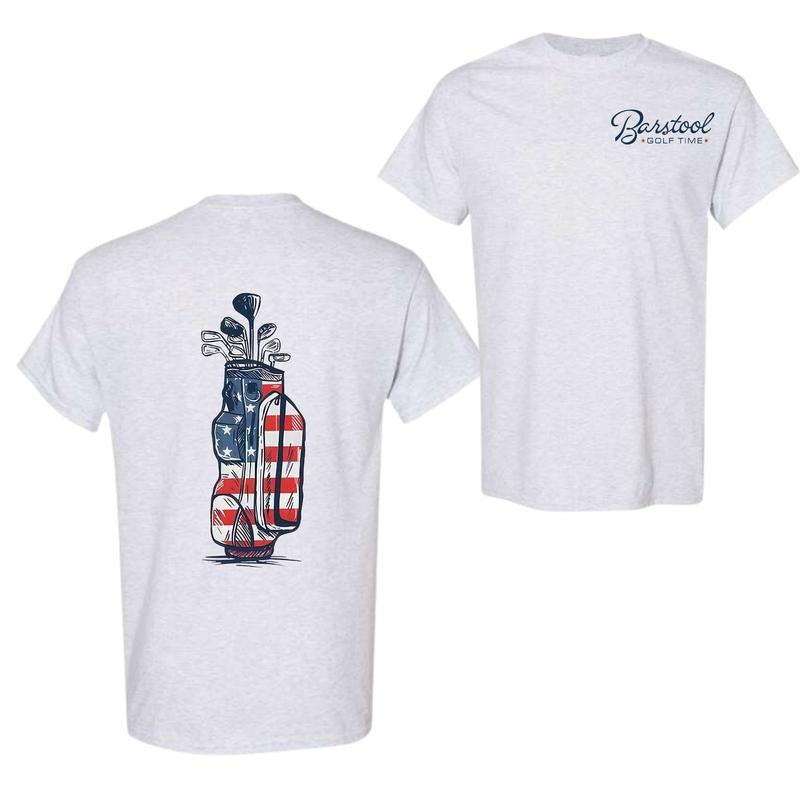 Barstool Golf Flag T-shirt, Gender-neutral Fashion Styles For Men And Women, Different Shades, Full Size Spectrum,...