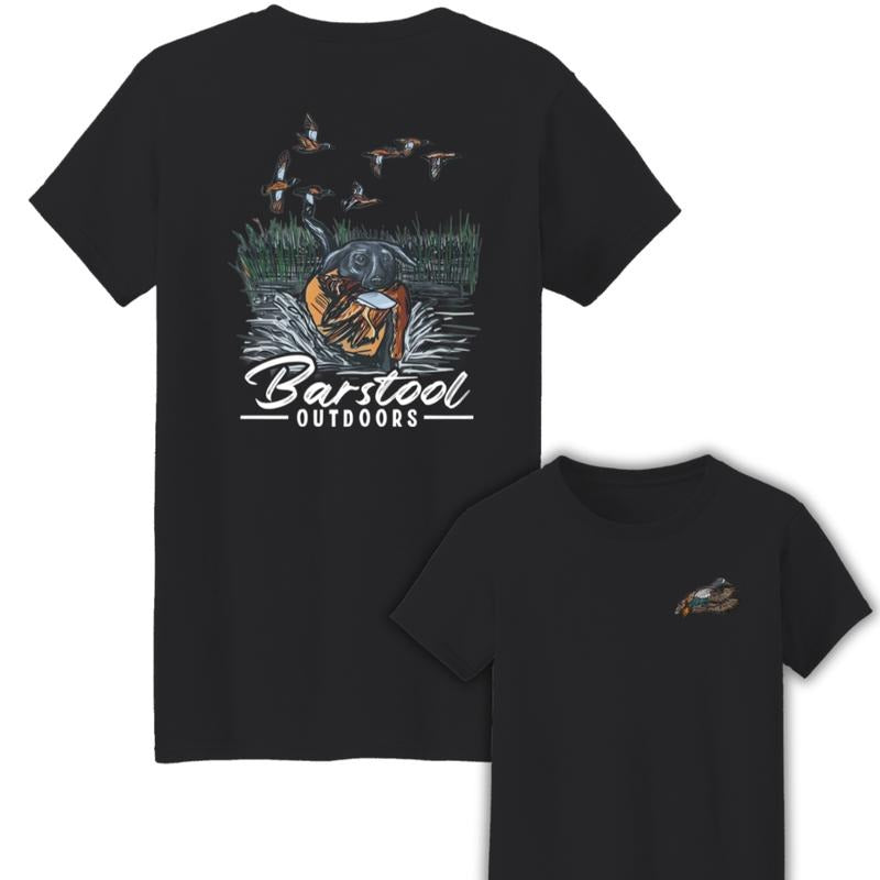 Barstool Outdoors Duck Hunt Two Sides Cotton Unisex T-Shirt Hoodie, Sweatshirt | UrbanDripWear.com