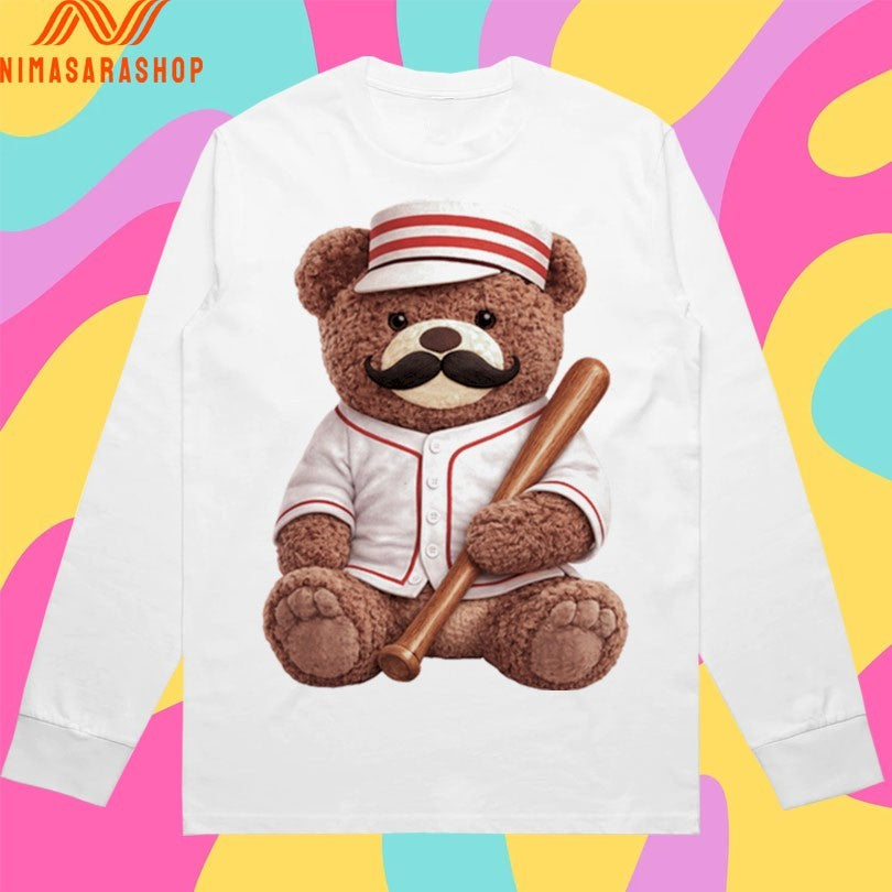 Baseball Bear Mustache Shirts