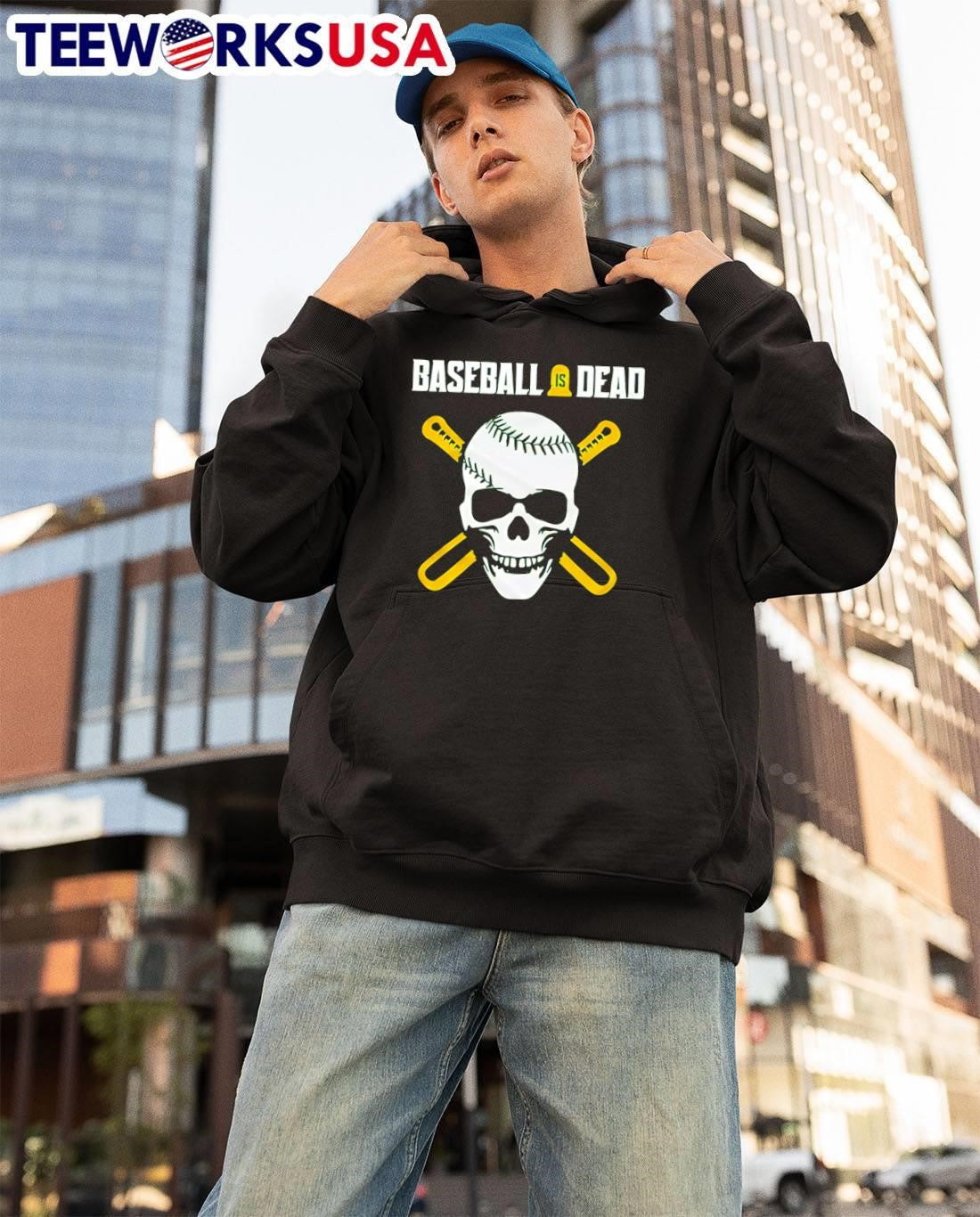 Baseball Is Dead Skull Crossed Bats shirt