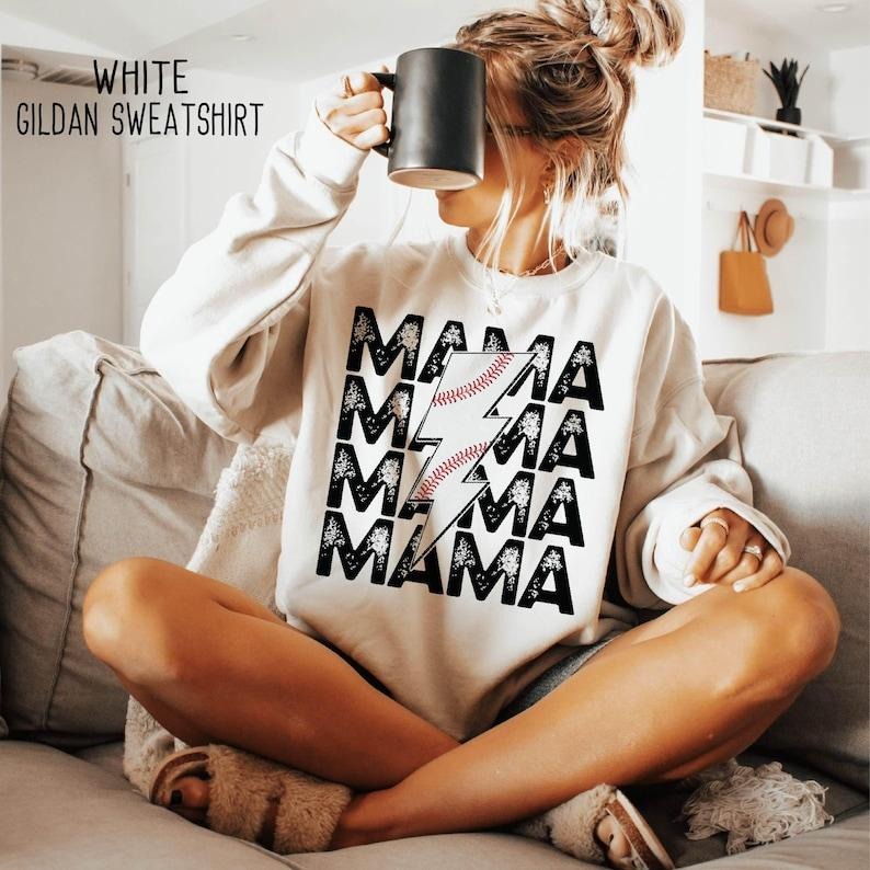 Baseball Mama Shirt Distressed Mothers day Gift For Baseball Mom, Gift For Baseball Lover Mom Shirt, Mothers Day ,...