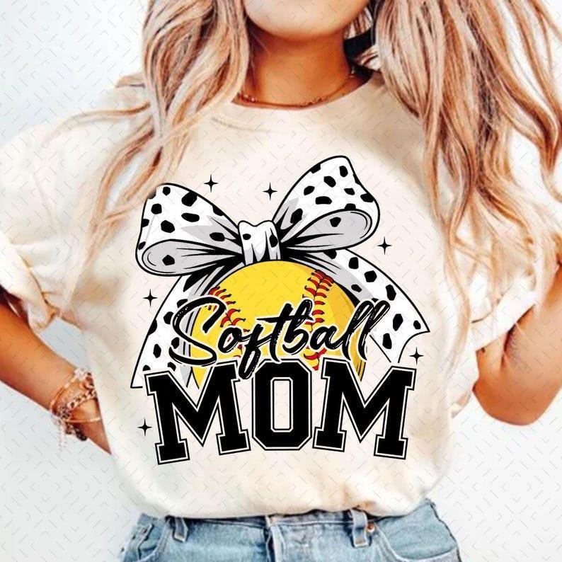 Baseball Mama Shirt, Polka Dot Bow sweatshirt, Game Day Mama Shirt, Proud T-Shirt Hoodie | UrbanDripWear.com