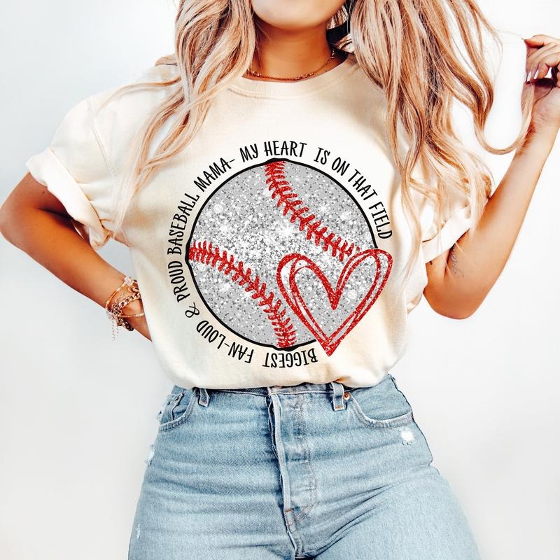 Baseball Mom T-Shirt, Baseball T-Shirt, Sports T-Shirt, Baseball Mama T-Shirt Hoodie, Sweatshirt | UrbanDripWear.com