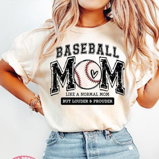 Baseball Mom Tshirt-sweatshirt-hoodie, Varsity, Distressed, Baseball mama, Loud and Proud Baseball Mom s Tshirt