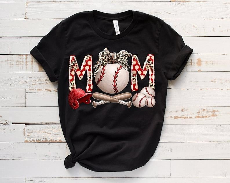 Baseball Mom Tshirt, Mama Tee, Trendy Summer Baseball Shirt Womenswear Hoodie, Sweatshirt | UrbanDripWear.com