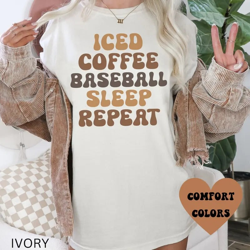 Baseball Shirt, Baseball Mom Shirt, Coffee Baseball Shirt, Game Day, Funny Baseball Tee, Ballpark Shirt Hoodie, Sweatshirt