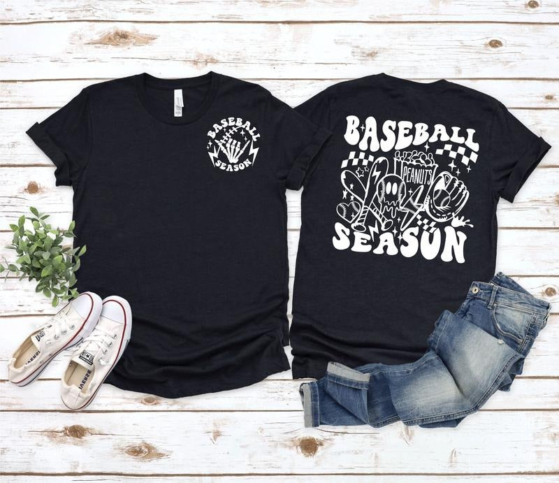 Baseball Skeleton Shirt Season Baseball Shirt Baseball Lover Gift Baseball Shirt Baseball Team Shirt Season Shirt TK43GN...