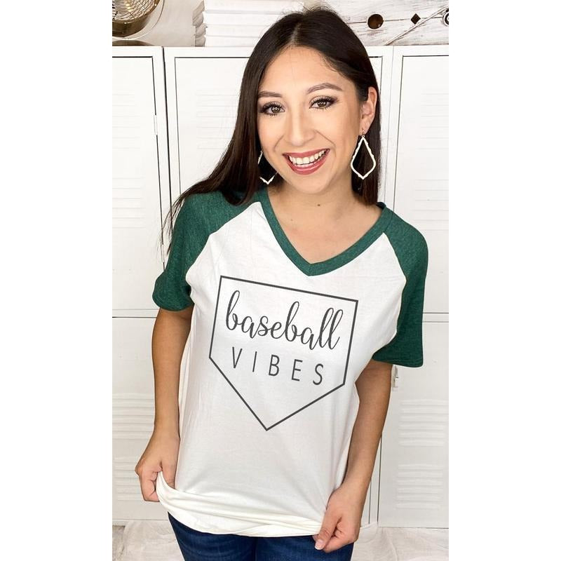 Baseball Vibes V-Neck Shirt Hoodie, Sweatshirt | UrbanDripWear.com