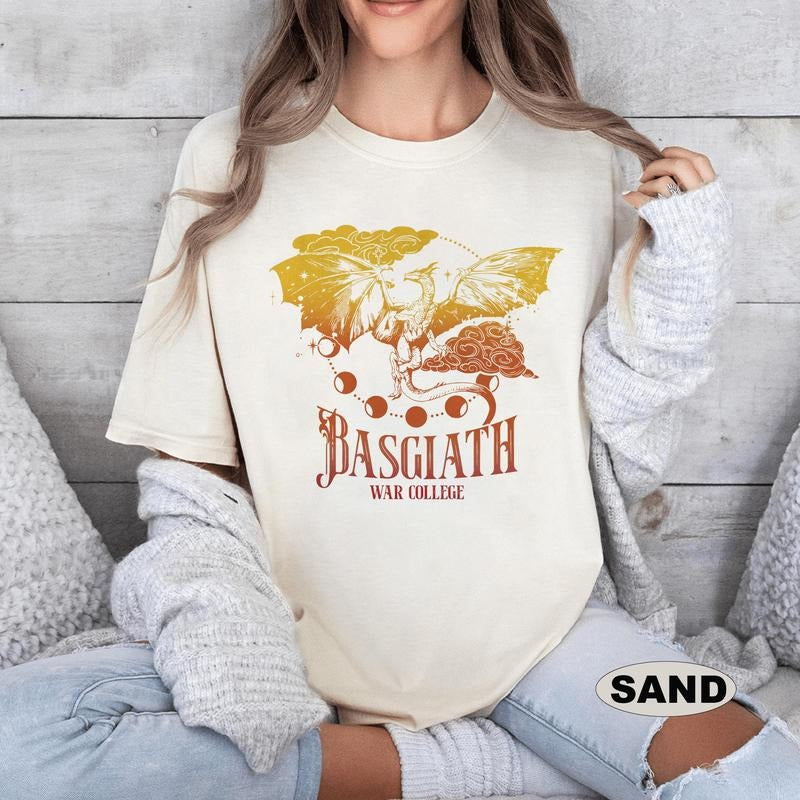 Basgiath War College Shirt, Fourth Wing Shirt, Dragon Ridder Rebecca Yoros Shirt, Fourth Wing Violet Sorrengail  Bookish...